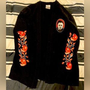 Halloween Michael Myers Pumpkin Girls Cardigan Plus Size